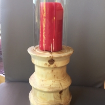 Windlicht Thuja holz