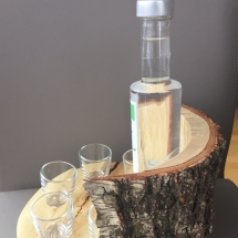 Schnapsbar Thuja/Birkenholz