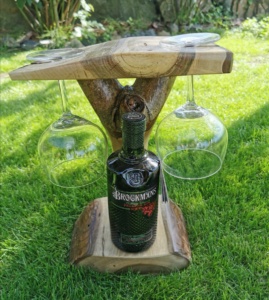 GIN BAR - aus Nussbaum Holz - ein Geschenk